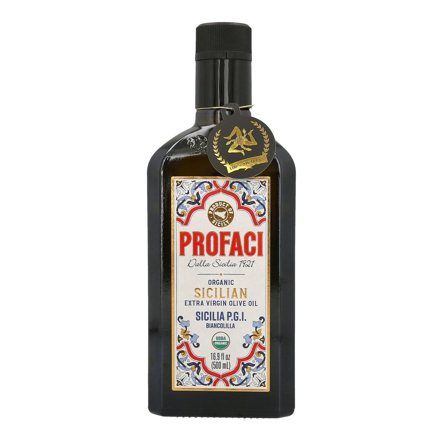 Profaci Sicilian Organic Extra Virgin Olive Oil – 100% Biancolilla Olives - Sicily Kitchen